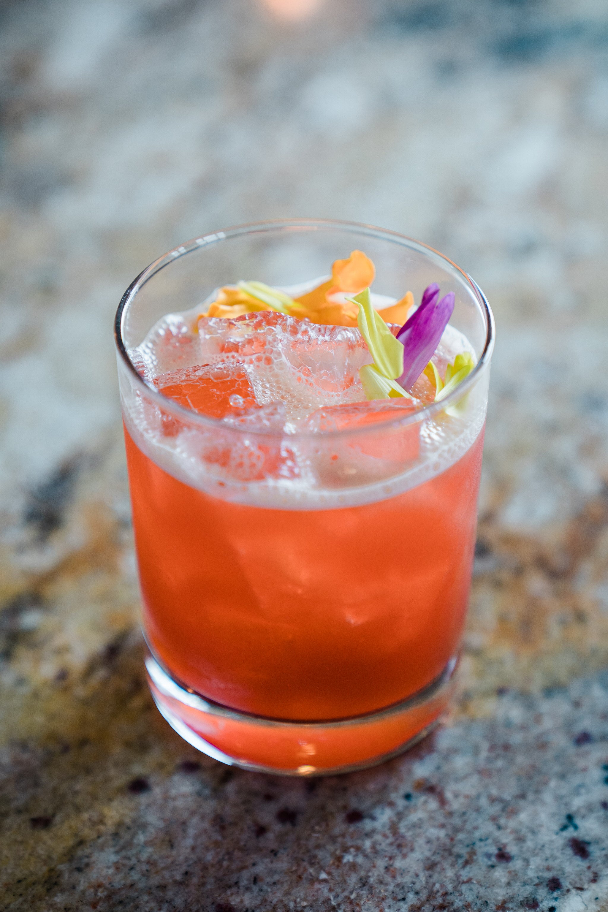 Refreshing cocktail at Springs Bistro at Crystal Springs Resort