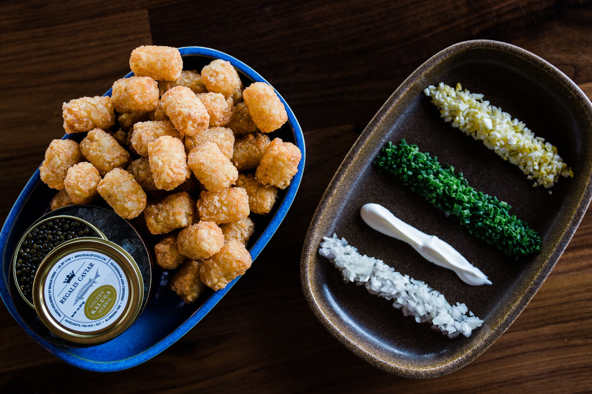 Plated dishes at Crystal Tavern