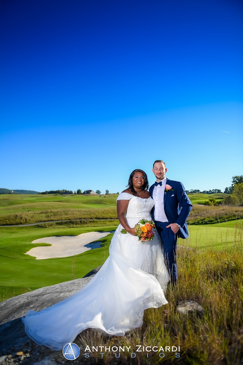 Bride and Groom at Ballyowen at Crystal Springs Resort