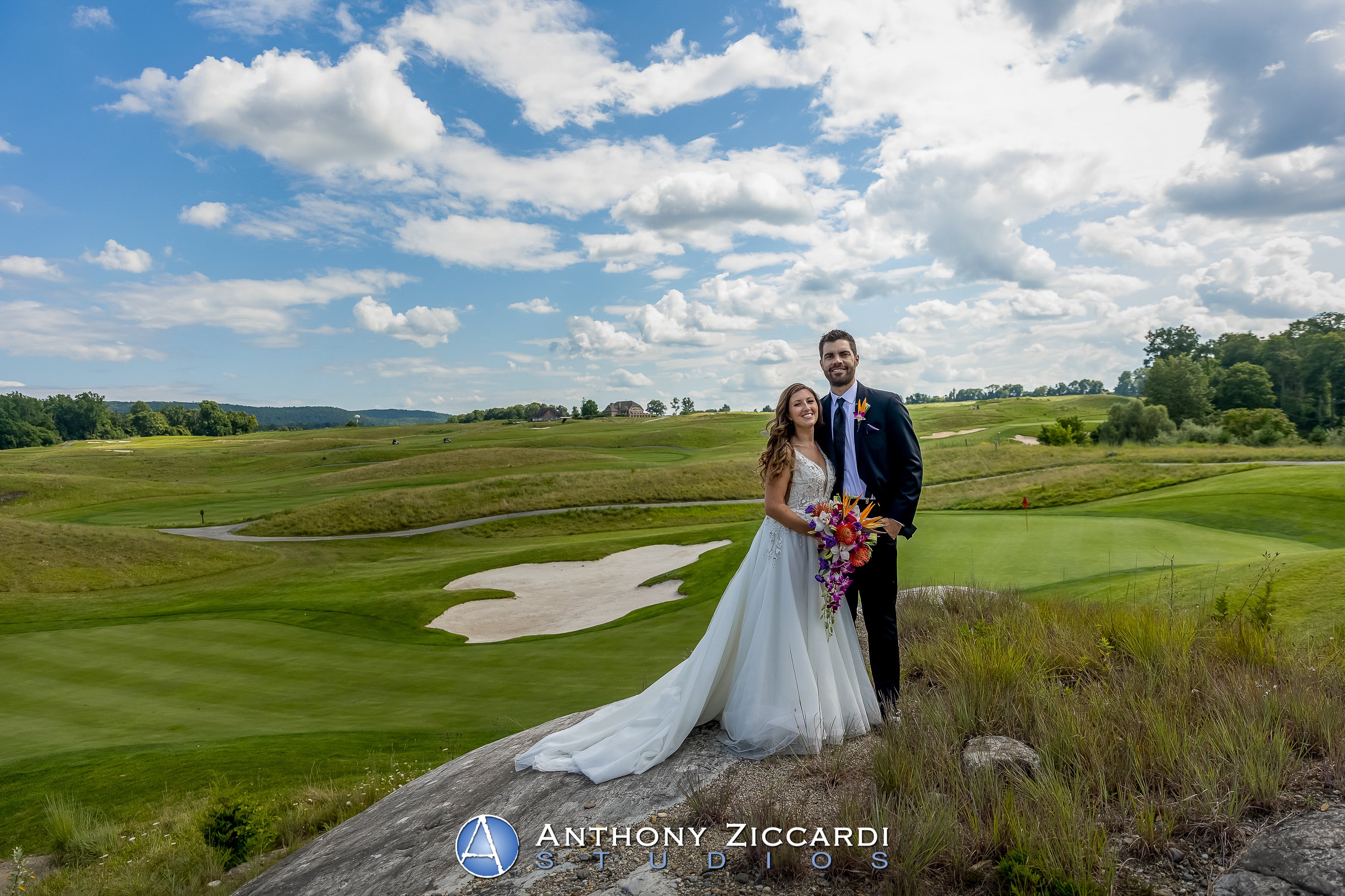 Wedding couple at Ballyowen at Crystal Springs Resort