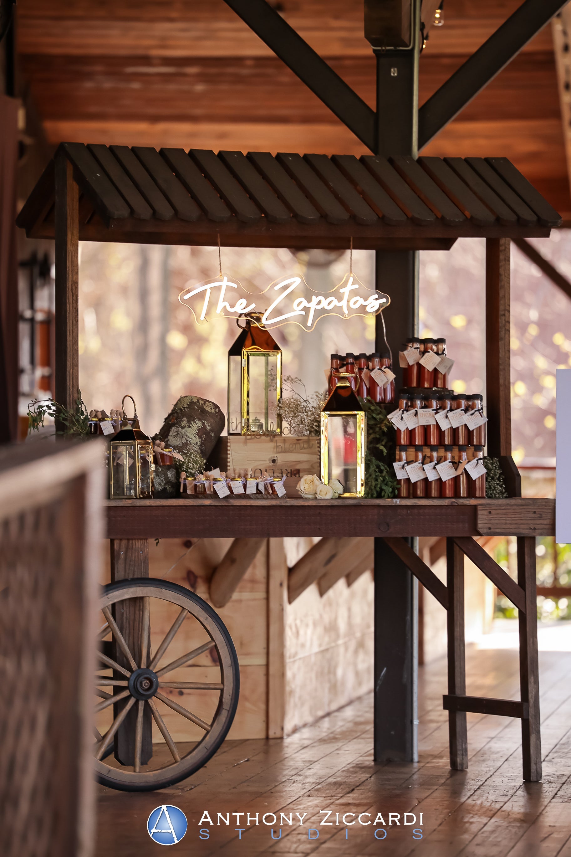 Display table at Sweetgrass Pavilion