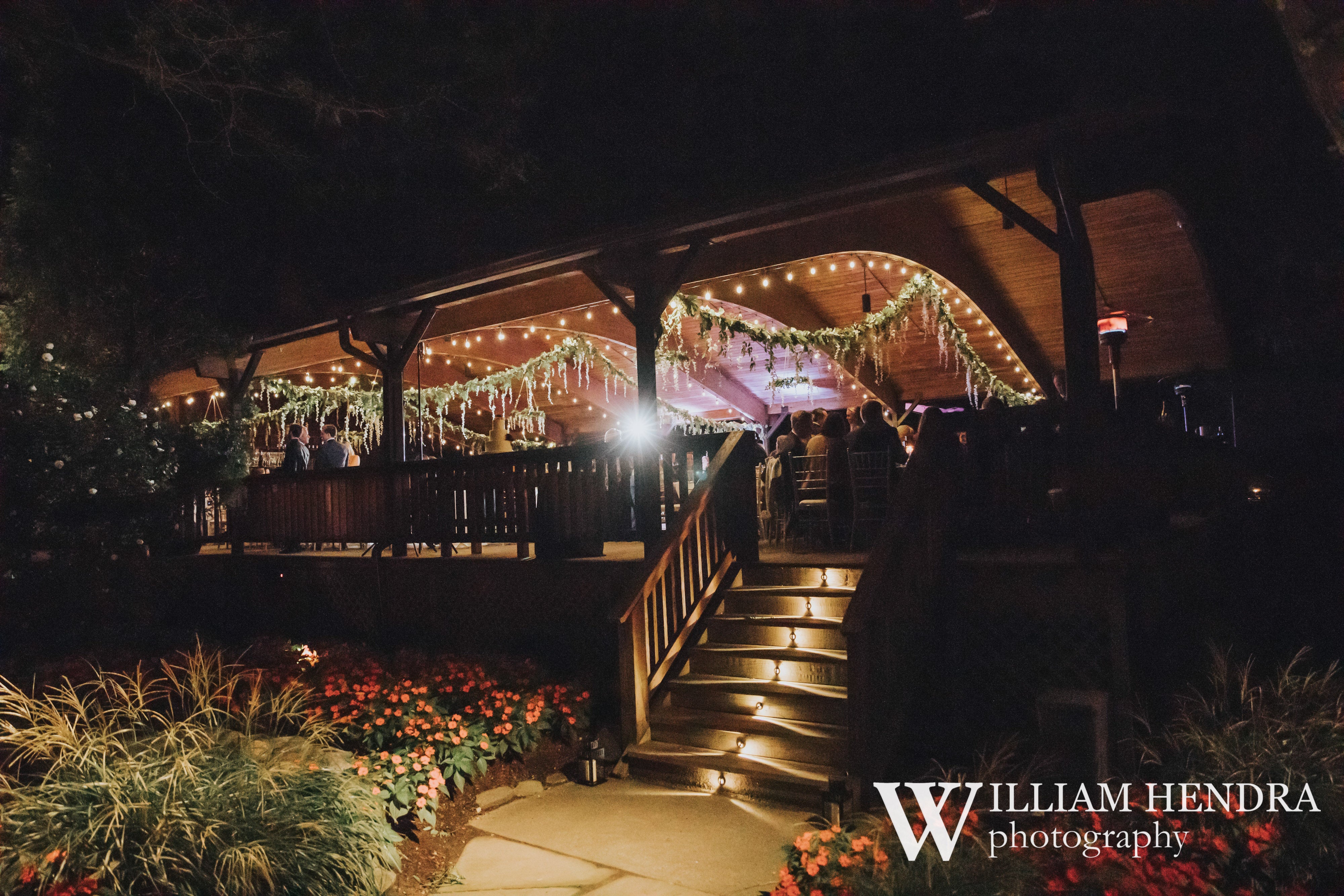 Sweetgrass Pavilion at night