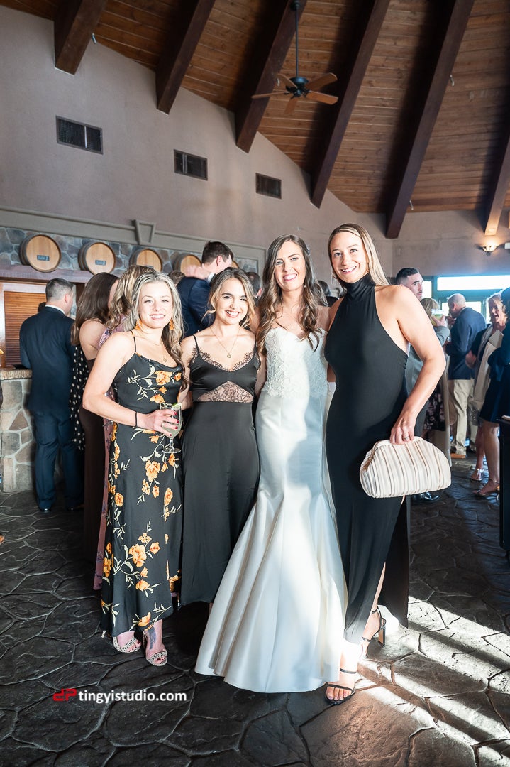 Group of girls at cocktail hour
