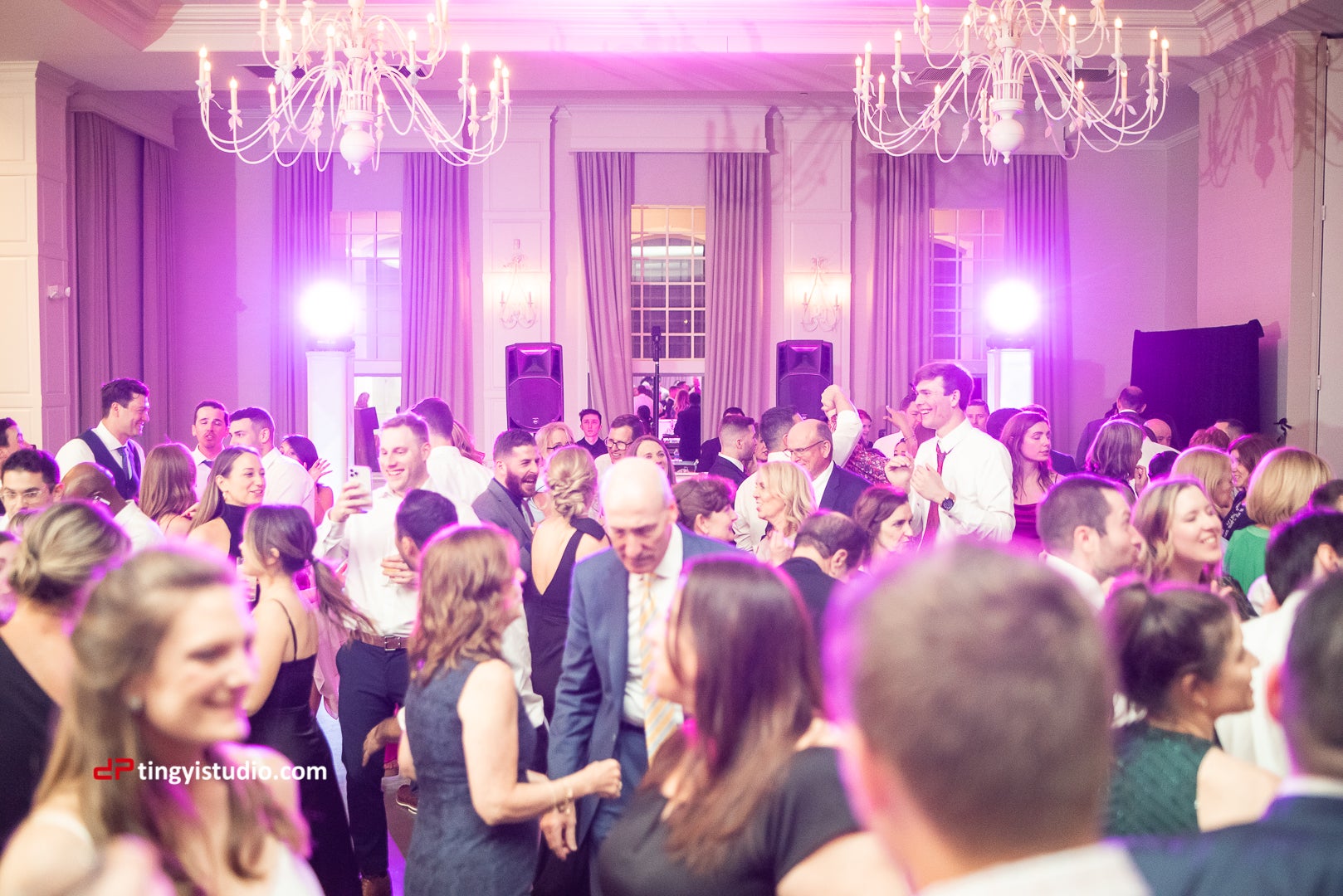 Wedding reception in the emerald Ballroom