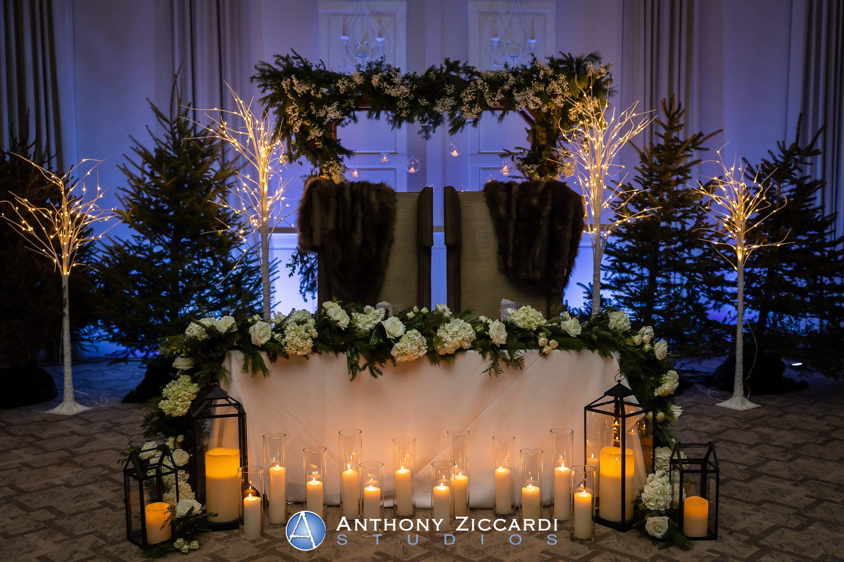 Sweetheart table at Emerald Ballroom