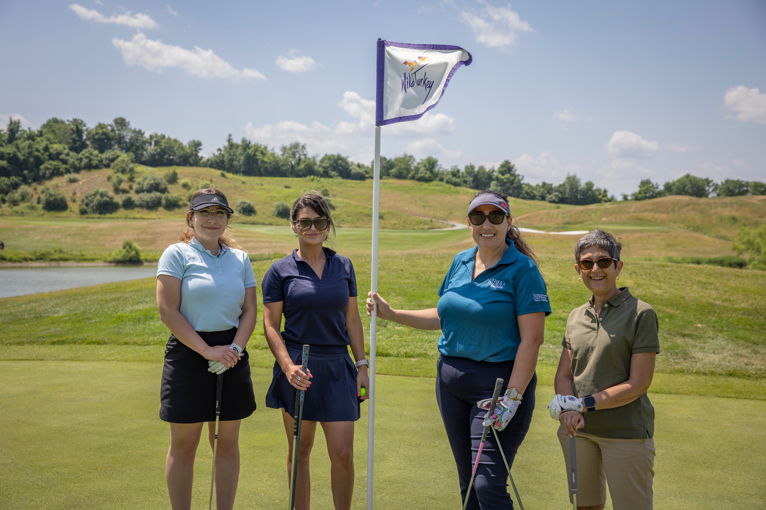 Female Executive Golfers at a Golf Outing at Wild Turkey Golf Course at Crystal Springs Resort
