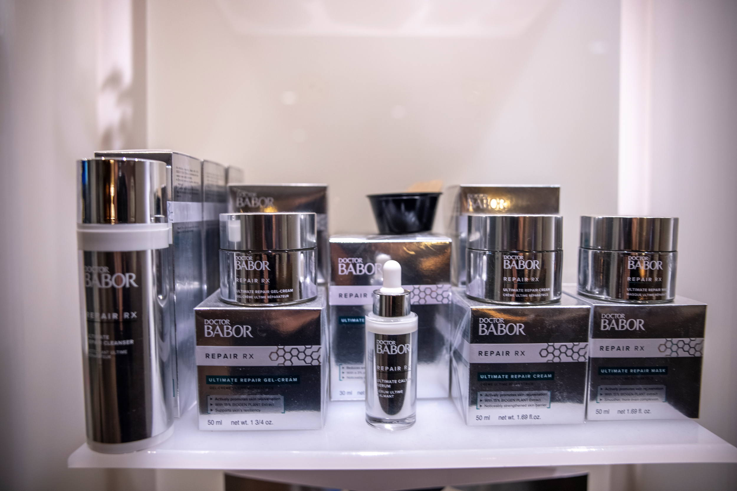 Babor products at Elements Spa.