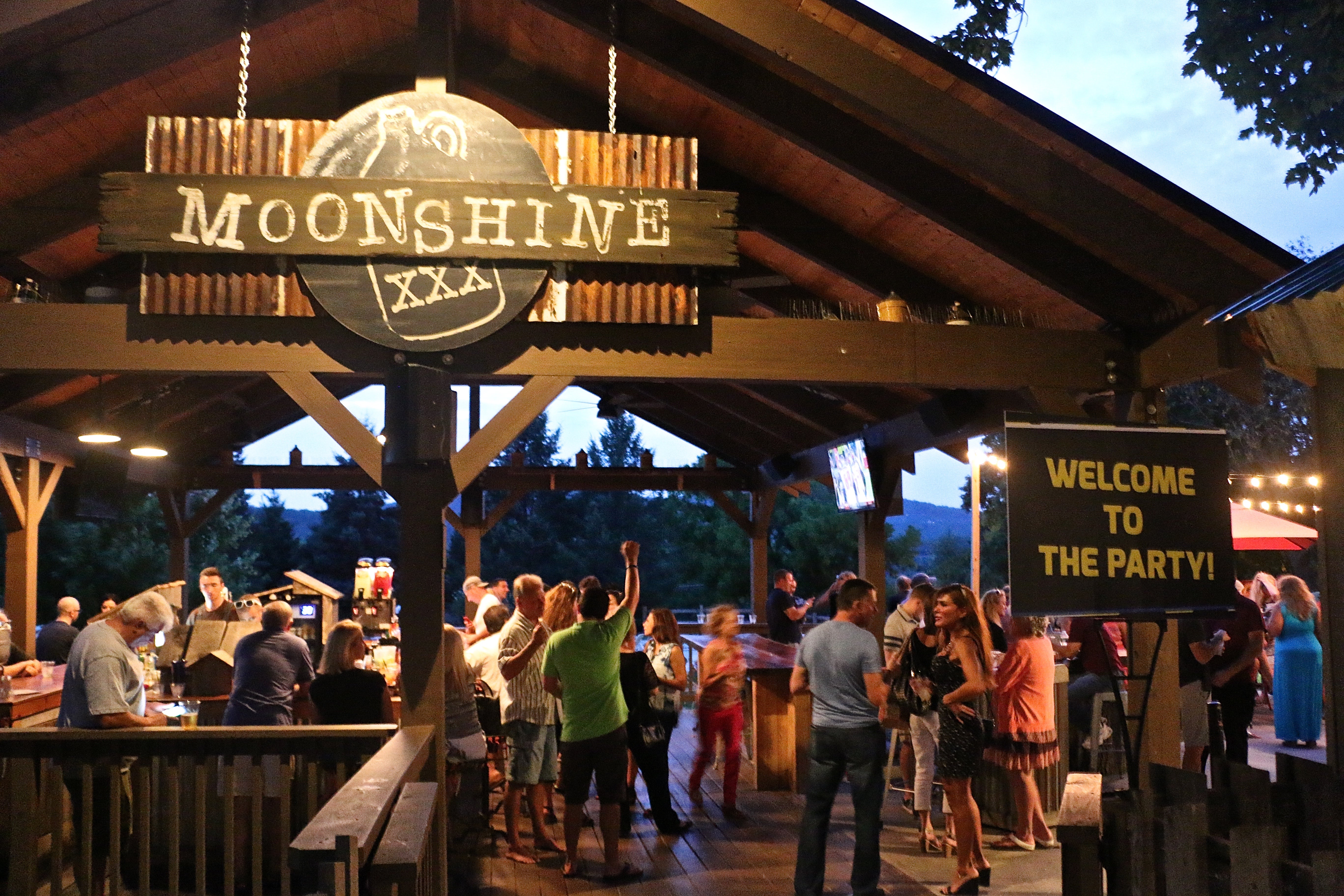 Social party at Moonshine Bar