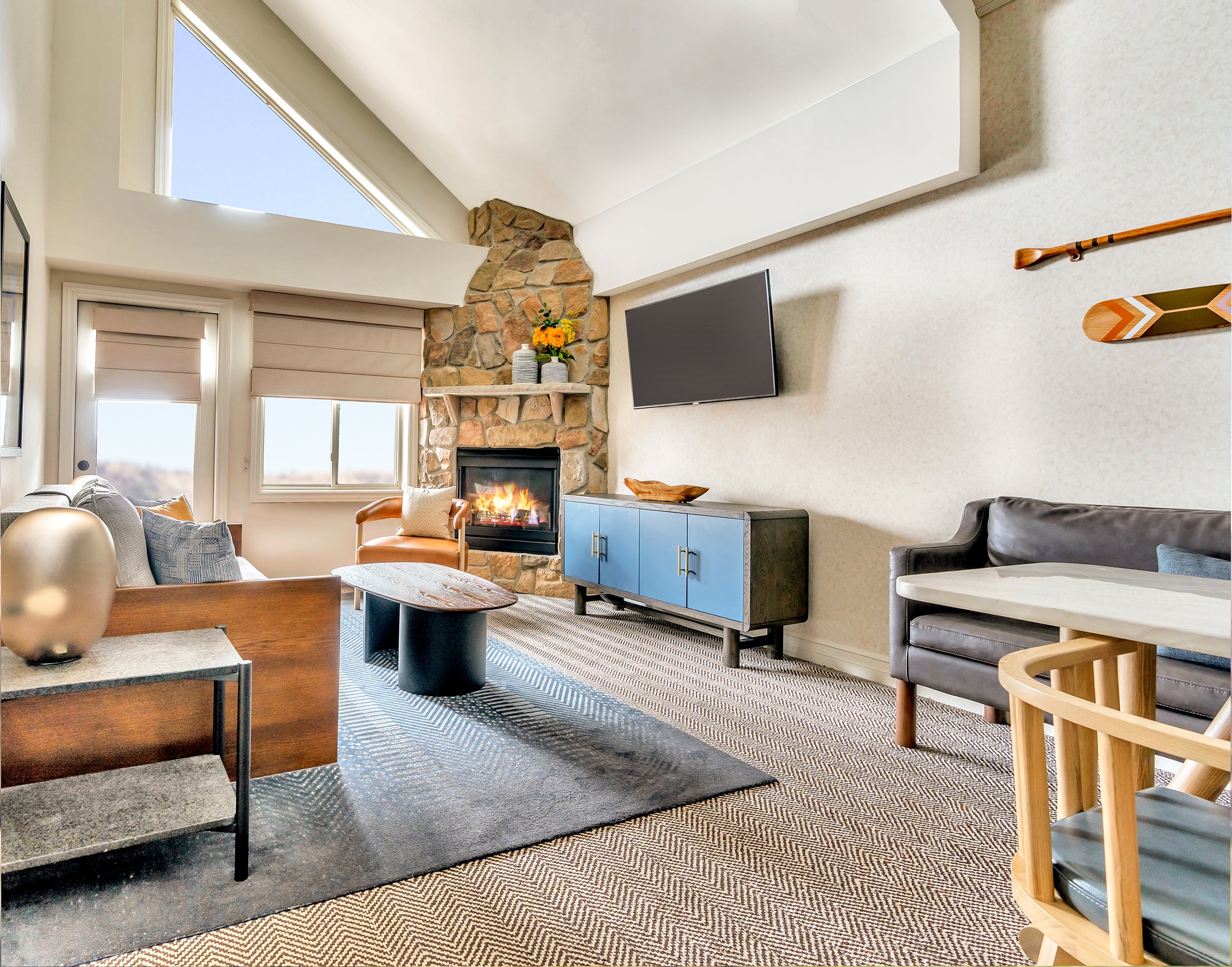 Living room suite with a view