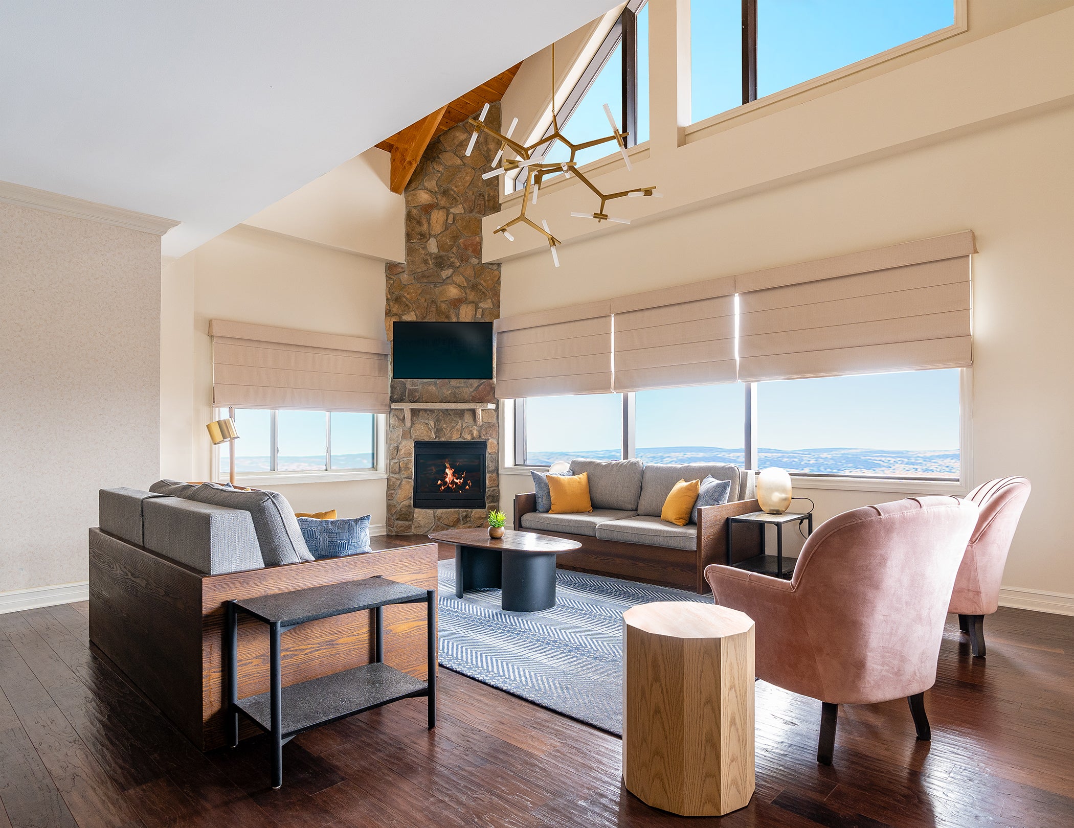 Large living room in suite at Grand Cascades Lodge