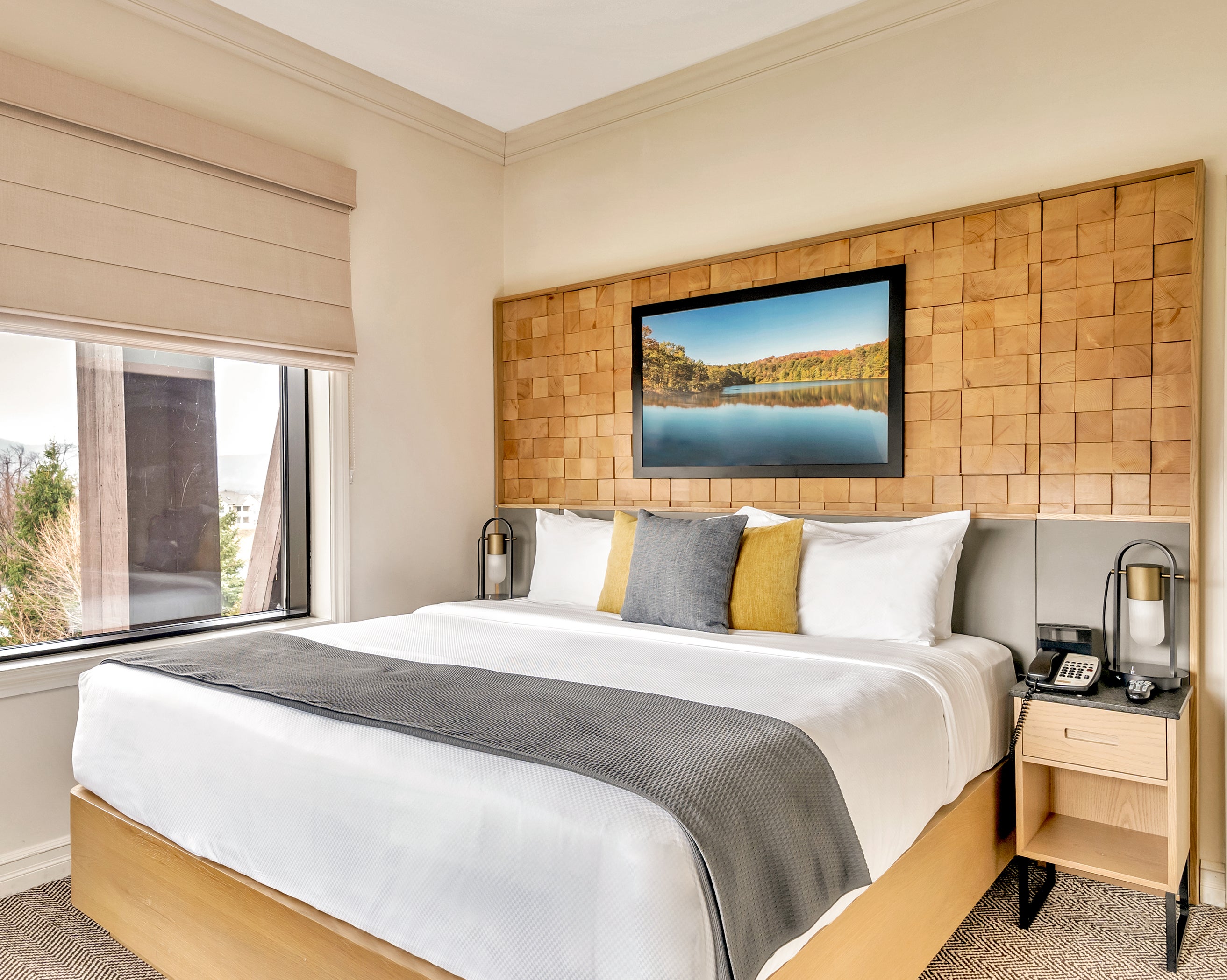 Bedroom in the 2 bed 2 bath suite at Grand Cascades Lodge.