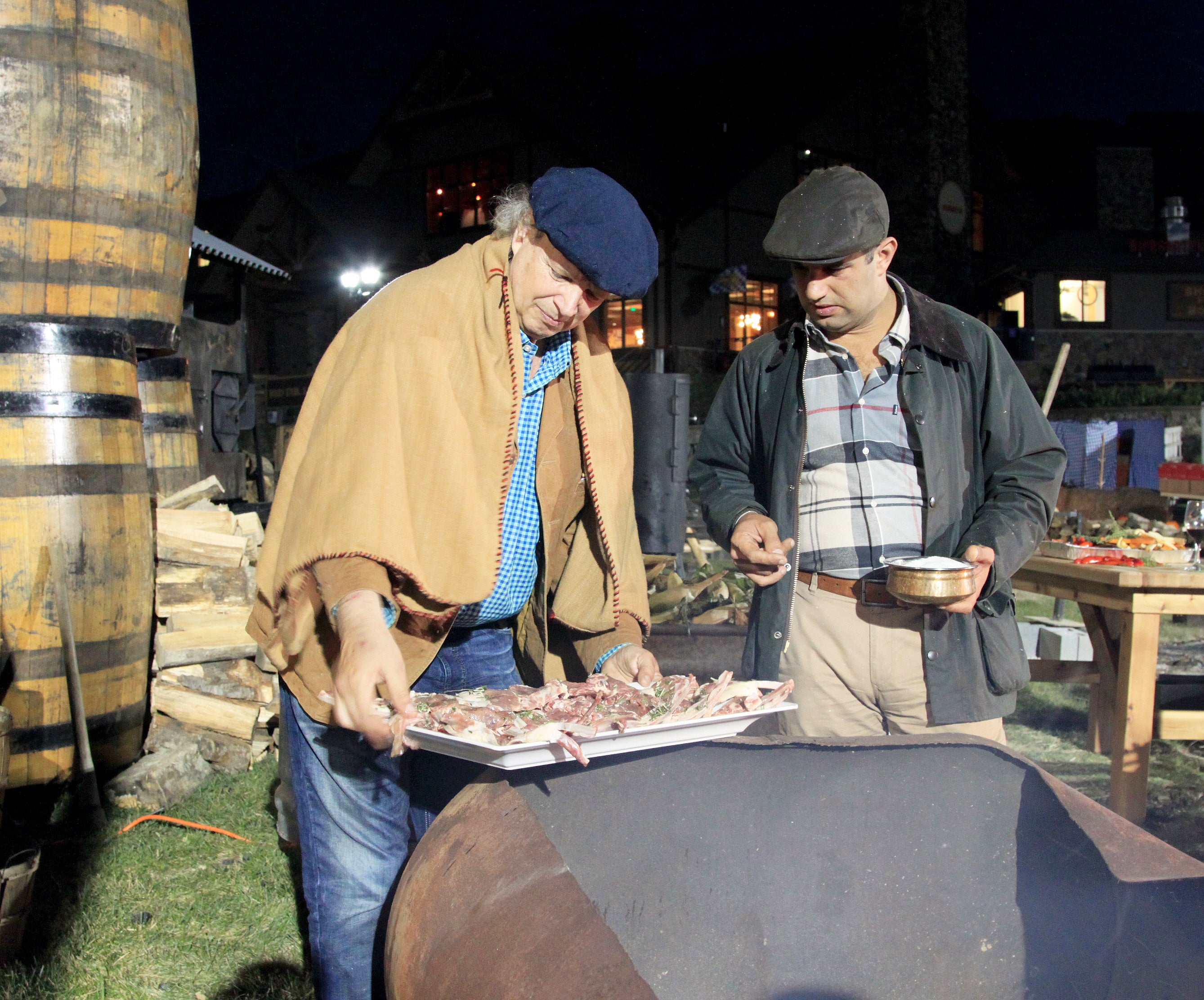 Francis Mallmann open fire cooking.