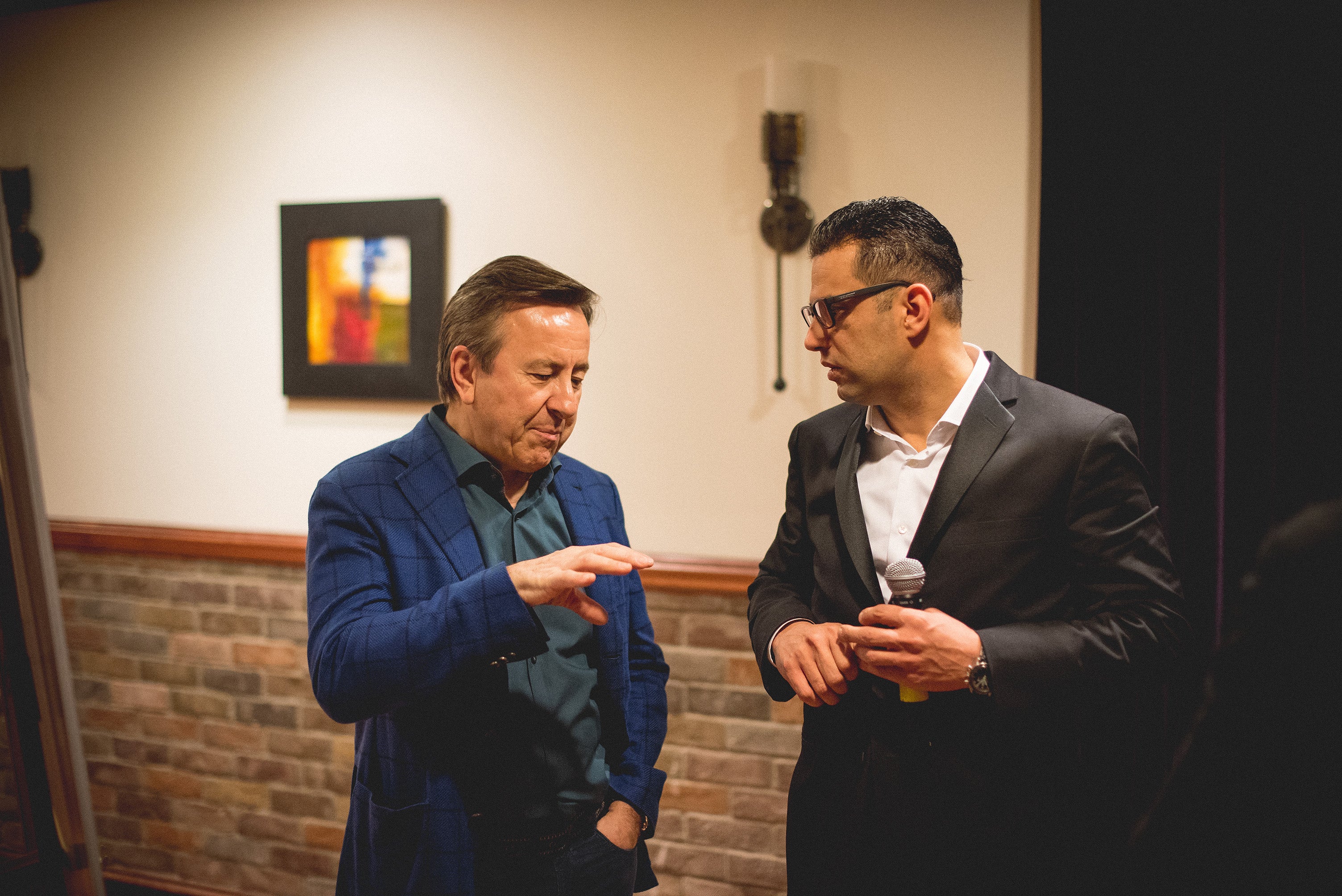 Daniel Boulud &amp; Robby Younes talking behind the scenes at NJ Wine &amp; Food Festival.