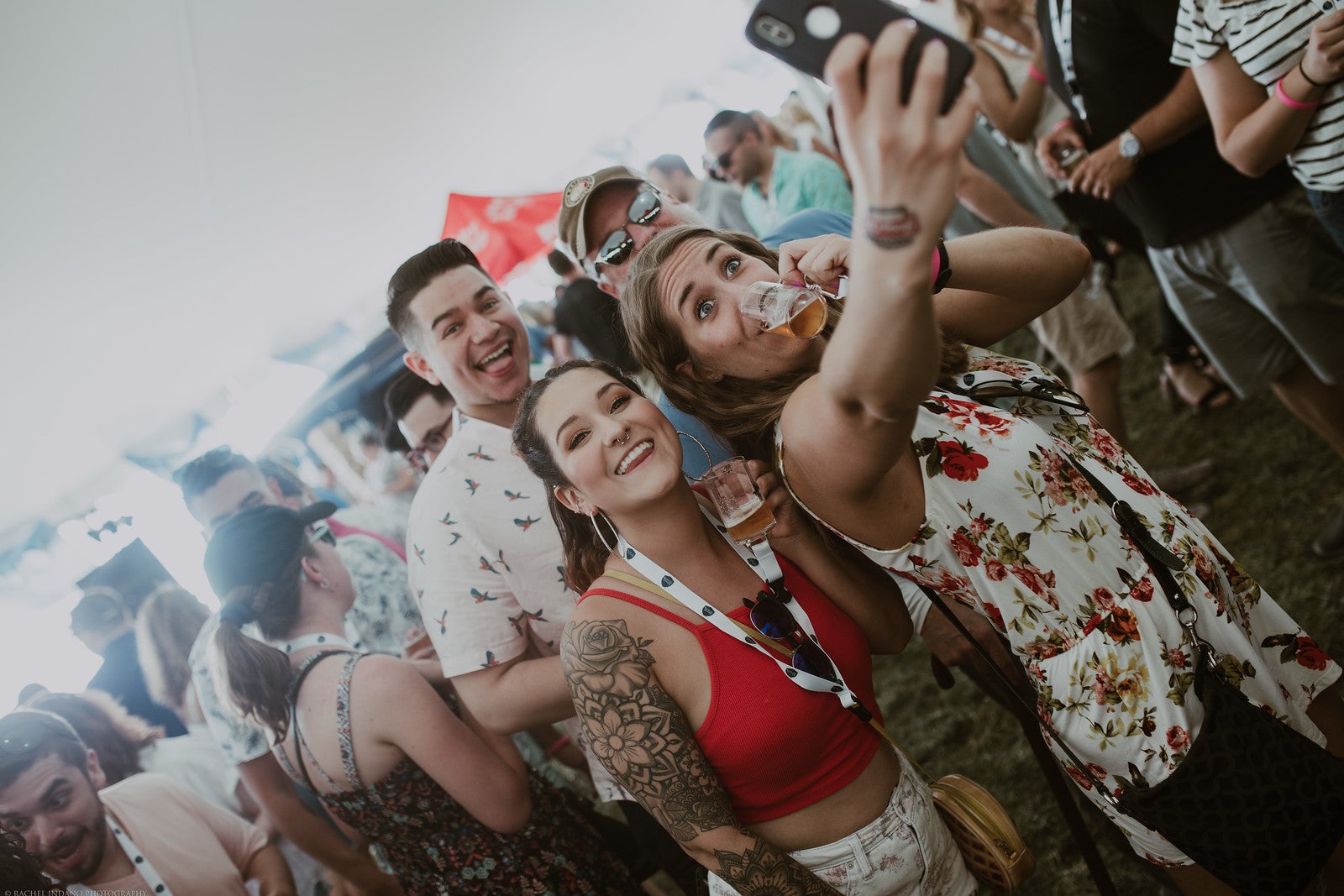Group of friends drinking beer at NJ Beer &amp; Food Festival