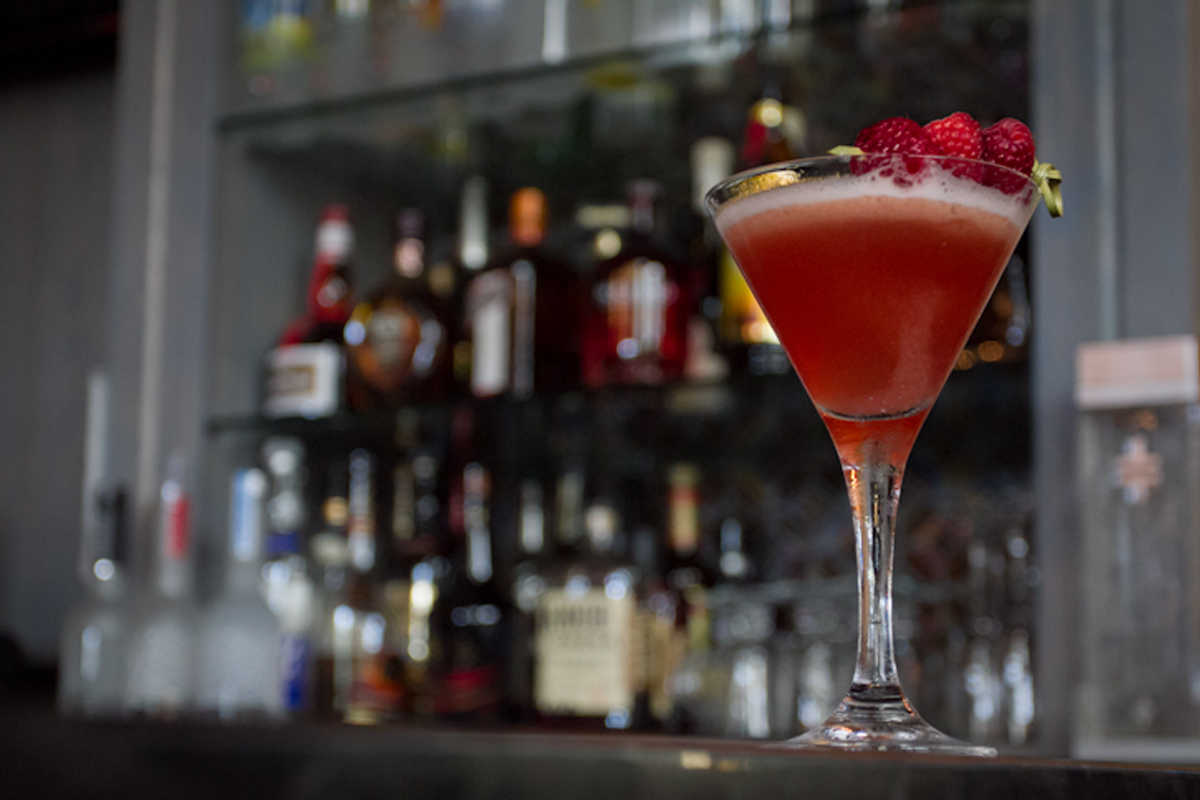 Raspberry martini.