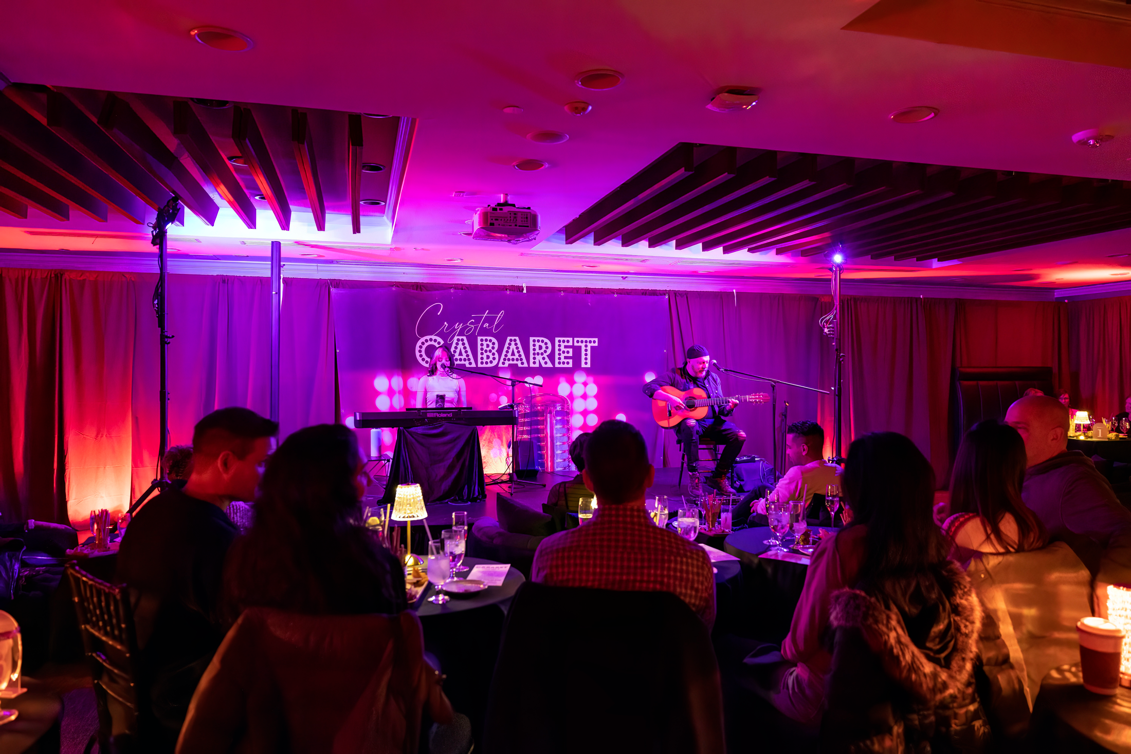 Audience at Crystal Cabaret. 