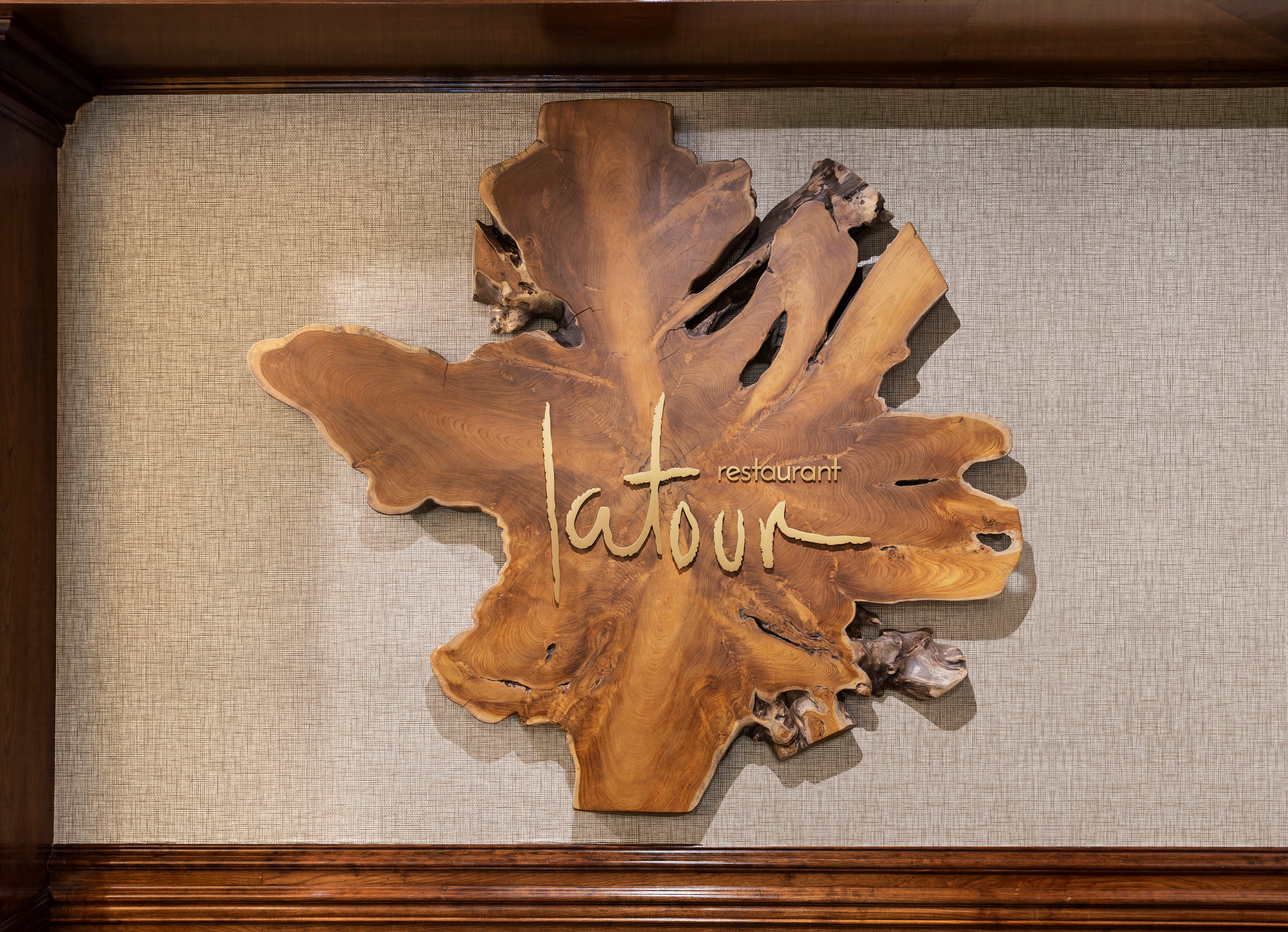 Custom Made Restaurant Latour Wood Sign