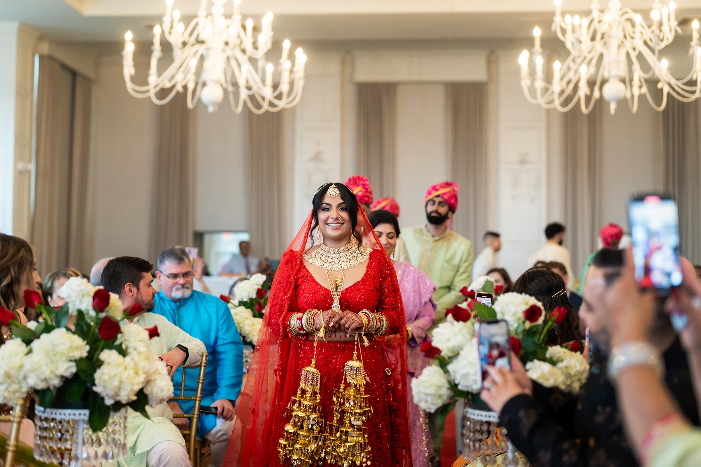 Indian wedding ceremony in the Emerald Ballroom