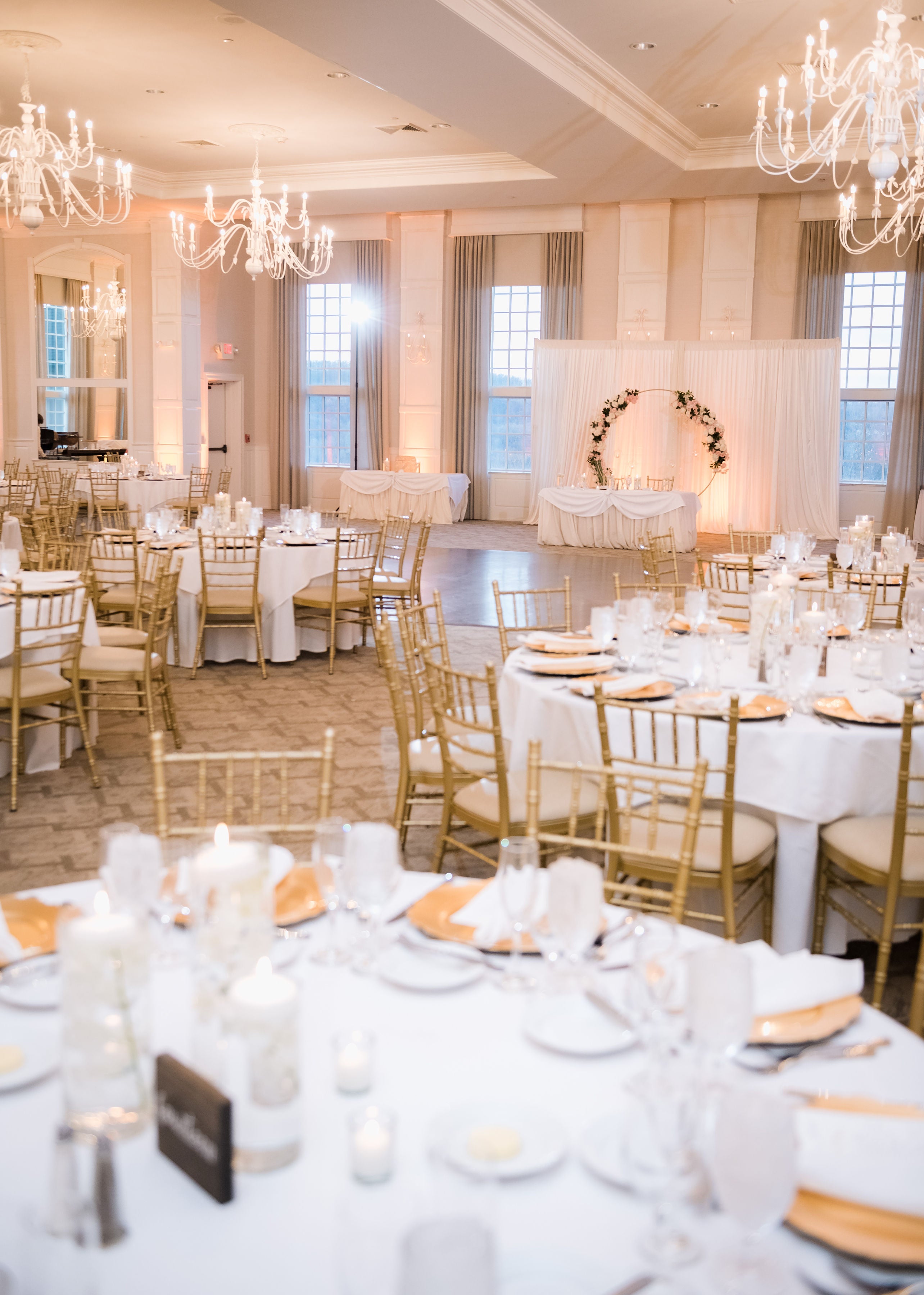 Wedding reception in the Emerald Ballroom