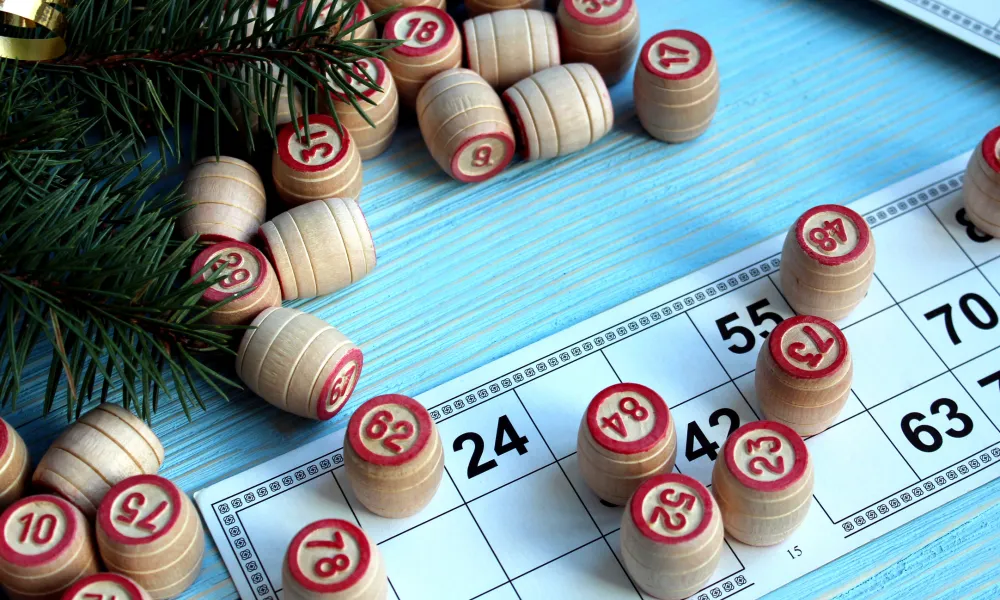 Christmas themed bingo