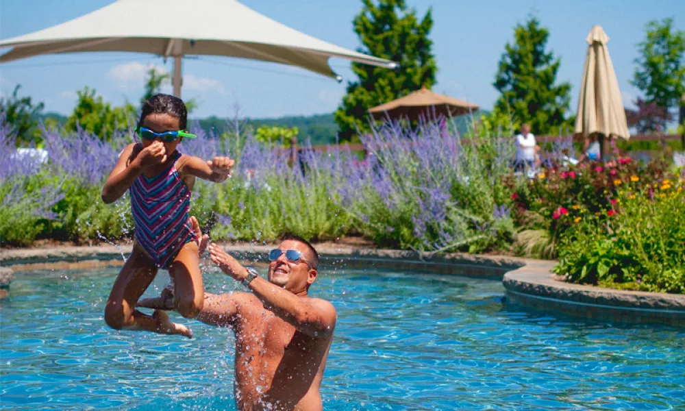 Biosphere outdoor pool