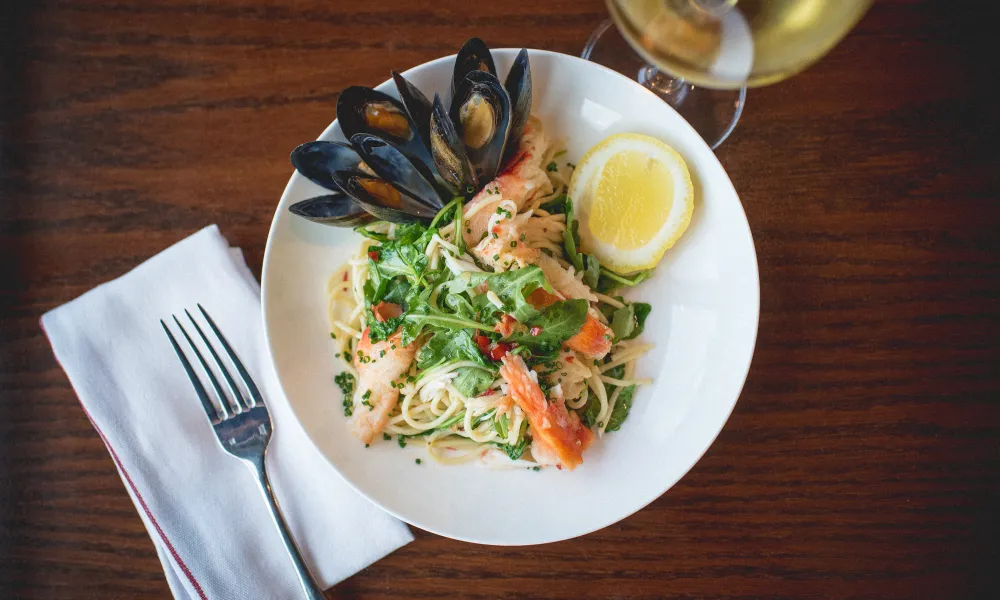 Pasta dish at Crystal Tavern