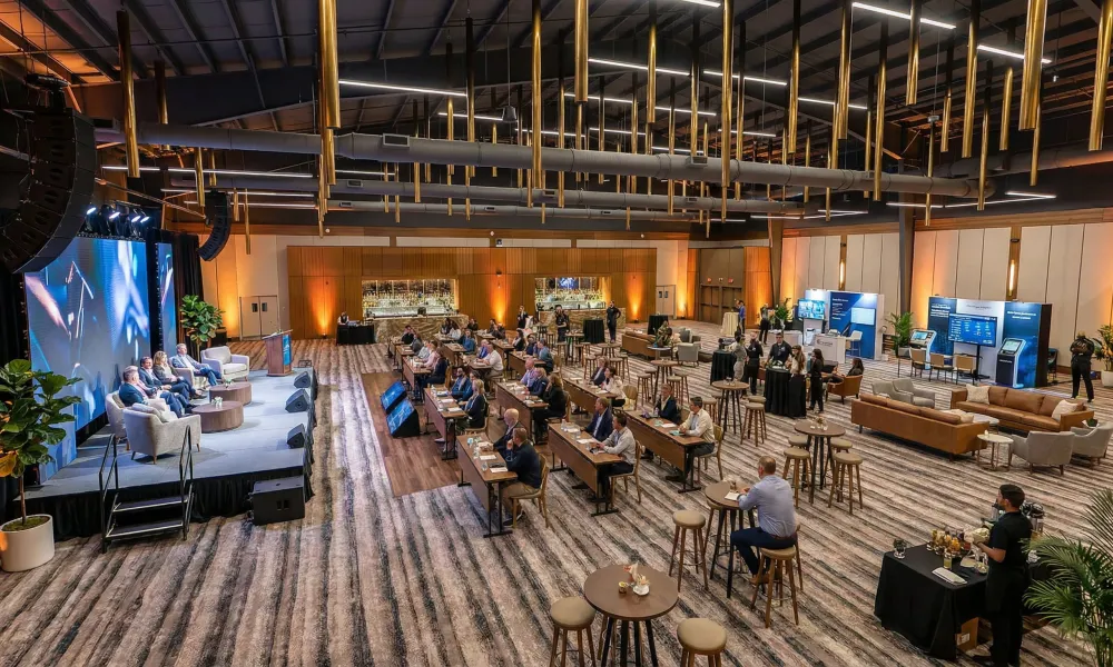 Corporate conference in the Canyon at Minerals Hotel.