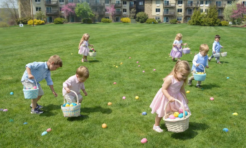 Egg hunt at Minerals Hotel
