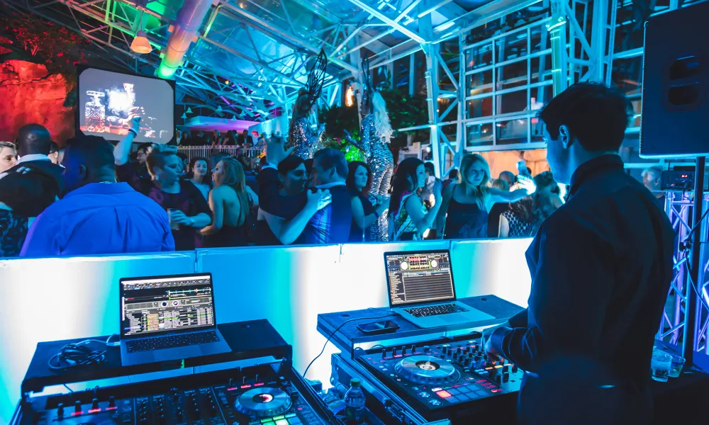 DJ in the Biosphere Pool.