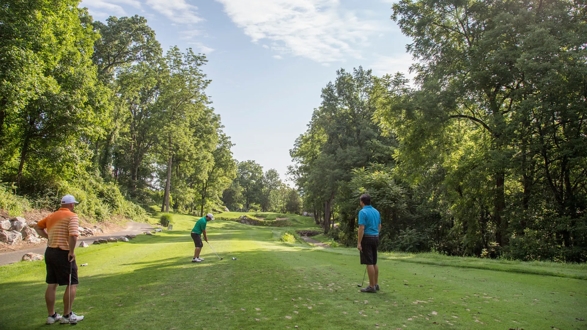 Golfers on Crystal Springs Course