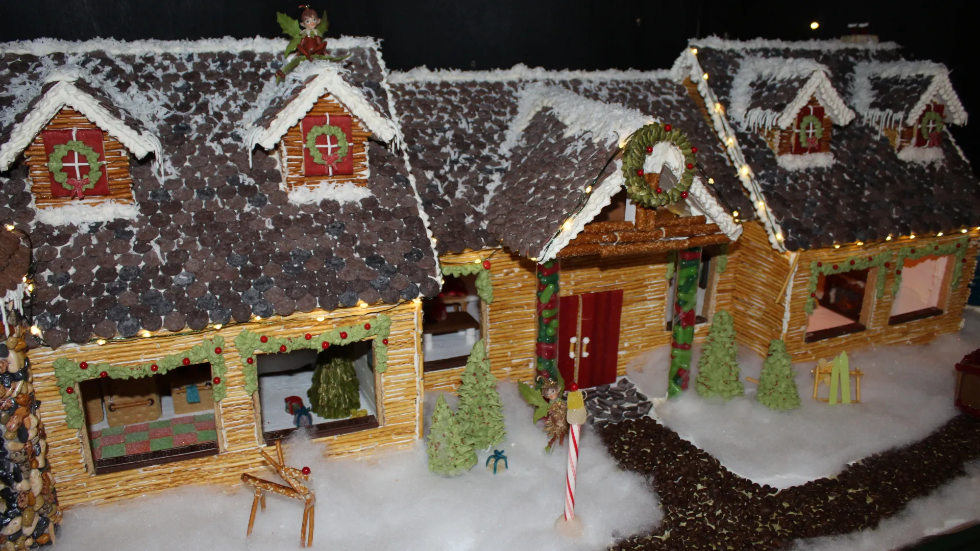 Gingerbread village.