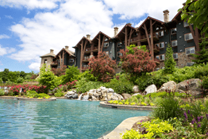 Grand Cascades Lodge Biosphere pool and hotel.