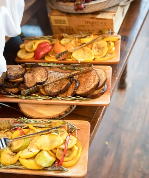 Grilled vegetable buffet