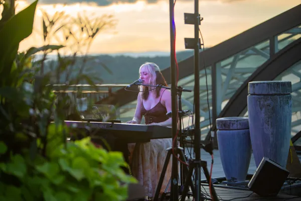 Live music on Fire & Water terrace.
