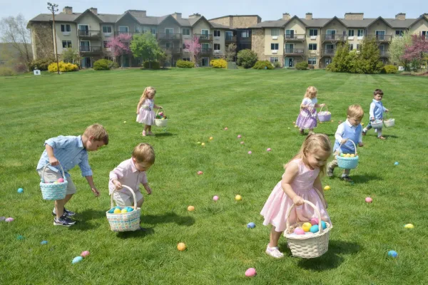 Egg hunt at Minerals Hotel