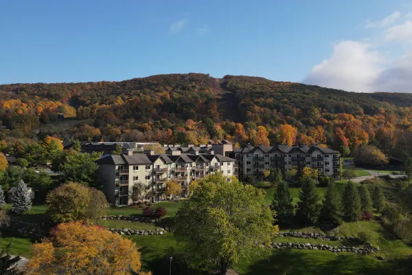 Minerals Hotel during fall.