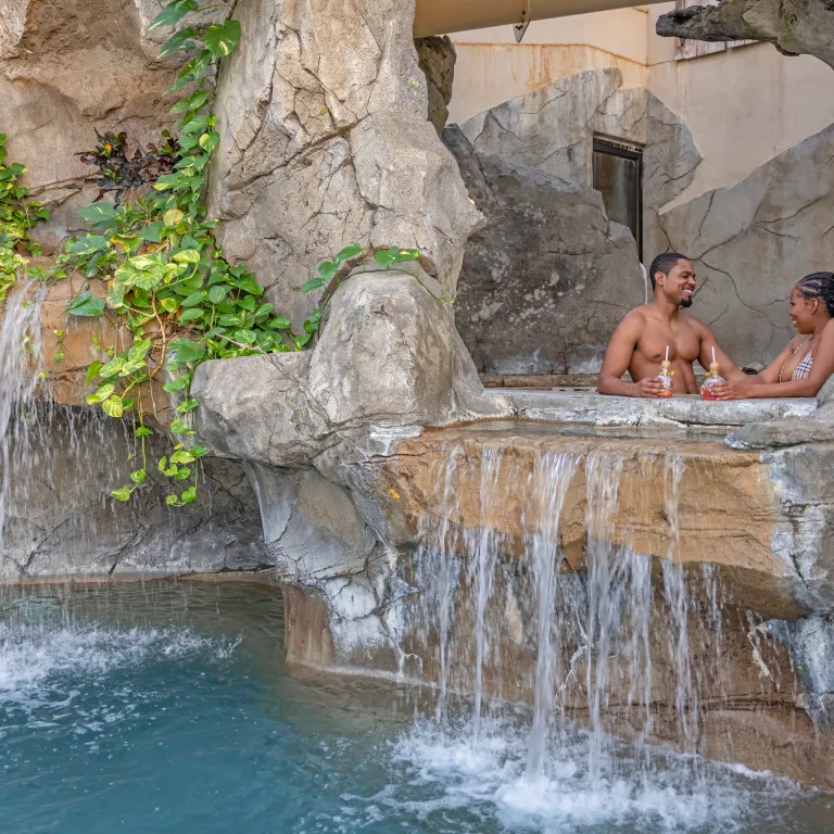 A tropical oasis awaits at the Biosphere Pool.