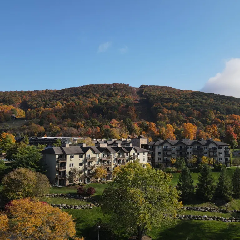 Minerals Hotel during fall.