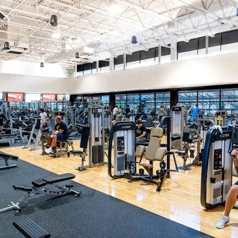 Minerals Sports Club gym floor.