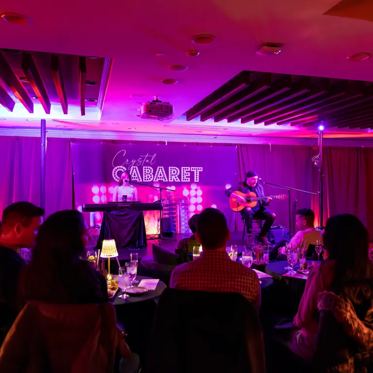 Audience at Crystal Cabaret. 