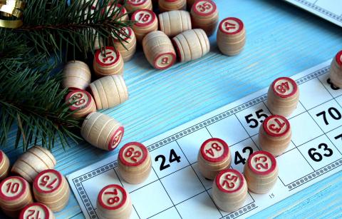 Christmas themed bingo