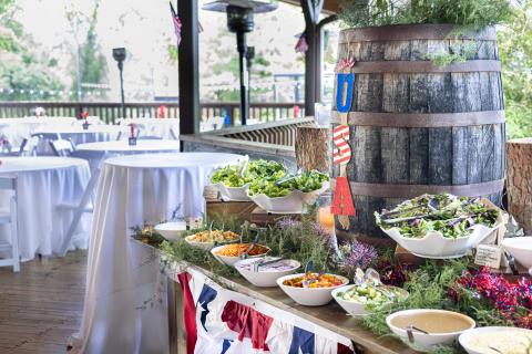 BBQ at Sweetgrass Pavillion for 4th of July.