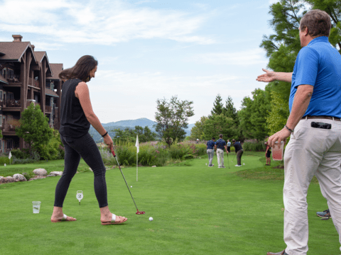 Putt and pour activity