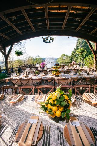 Wood fired dinner at Chef's Garden. 