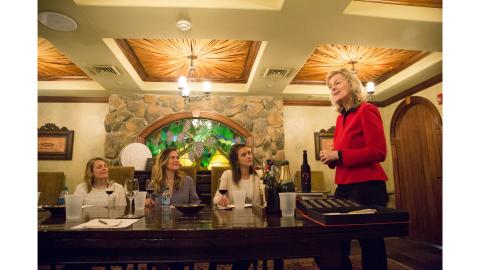 Susanne Wagner Teaching Wine Class