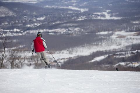 Man skiing at Mountain Creek