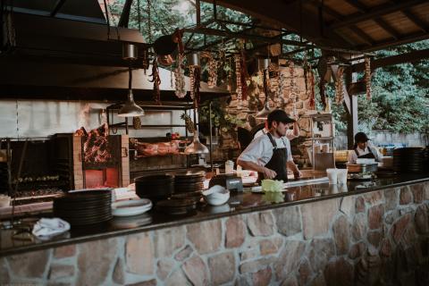 Cooking in the Chefs Garden