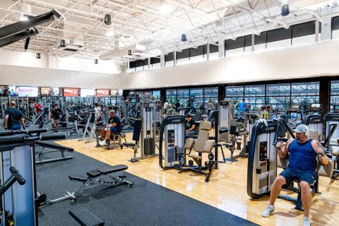 Minerals Sports Club gym floor.