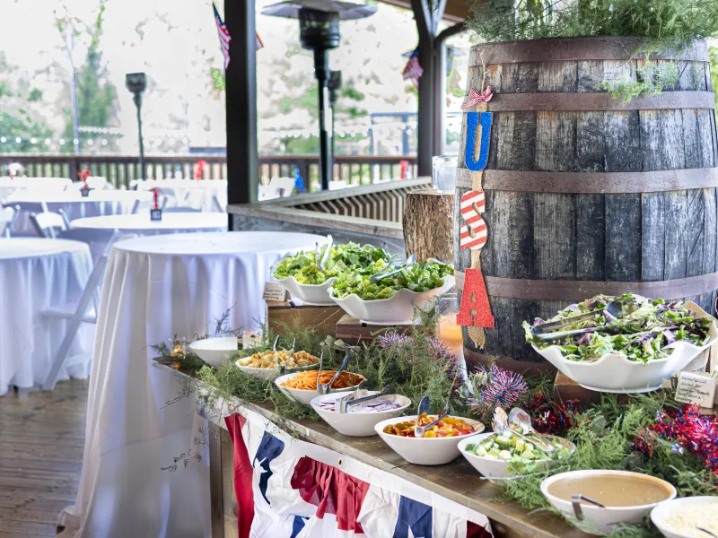 BBQ at Sweetgrass Pavillion for 4th of July.