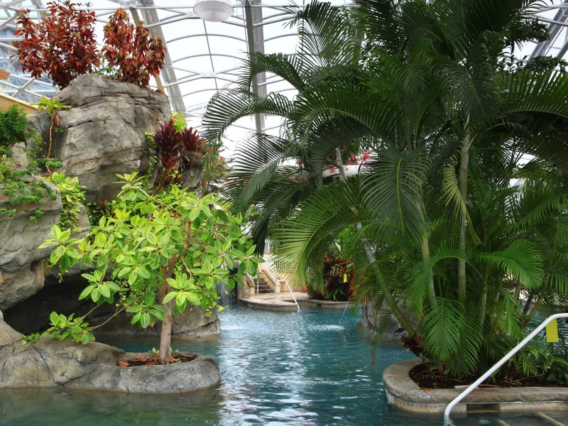 Biosphere pool complex beauty shot